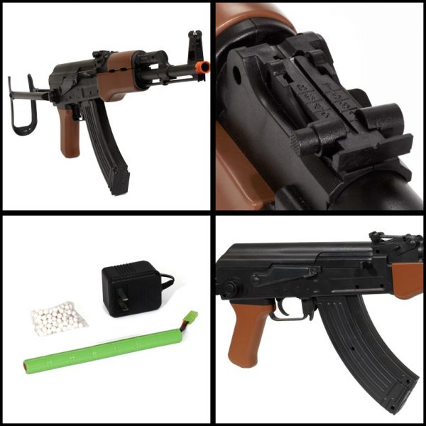See Airsoft Rifle 2 Electric AK-47 FPS-255 Folding Stock Airsoft Rifle