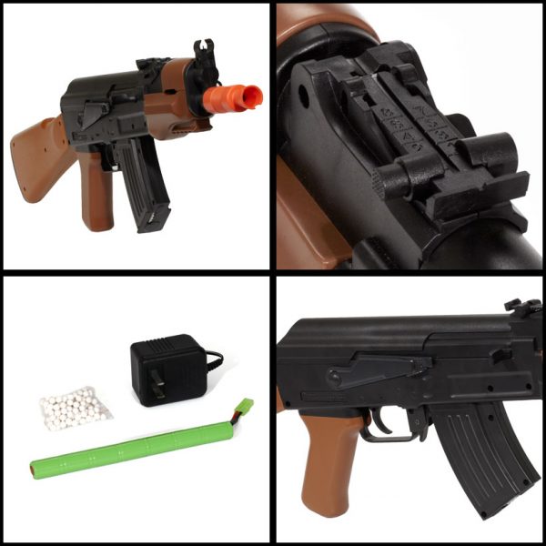 See Airsoft Rifle 2 Electric AK-47 Tactical Spetsnaz FPS-255 Full Stock Airsoft Rifle