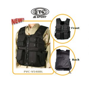 See Airsoft Accessory 1 New Generation UTG Law Enforcement SWAT Tactical Vest - Black, Airsoft Gun Accessory