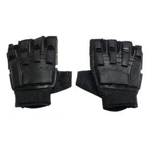 See Airsoft Accessory 1 UK Arms Tactical Half Finger Black Airsoft Gloves Large