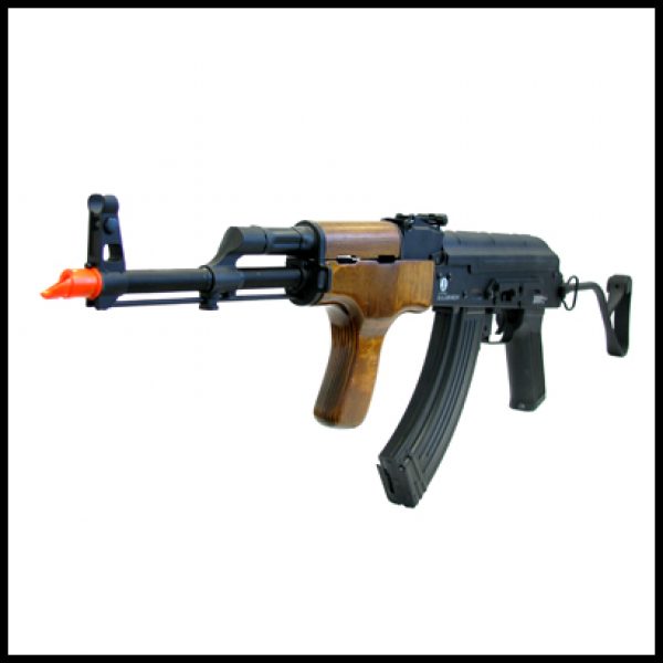 See Airsoft Rifle 2 Electric Blowback Kalashnikov AK47 Real Wood Full Metal Rifle FPS-530 Folding Stock Airsoft Gun