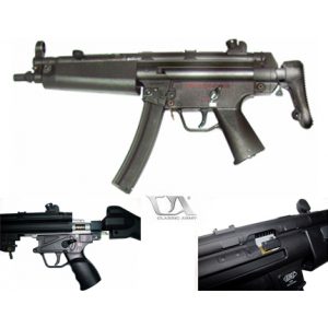 See Airsoft Rifle 1 Electric Classic Army MP5A5 Assault Rifle FPS-375 Wide Forearm, Retractable Stock Airsoft Gun