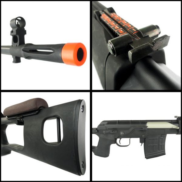 See Airsoft Rifle 2 Electric CYMA AK Dragunov Sniper Rifle FPS-450 Airsoft Gun