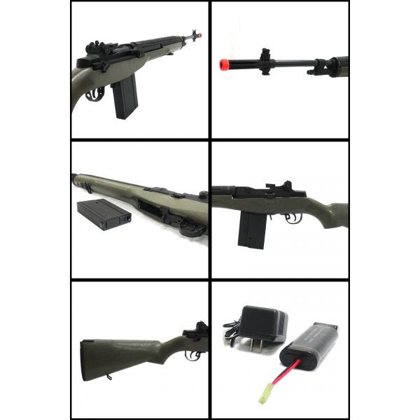 See Airsoft Rifle 2 Electric CYMA CM032 M14 Sniper Rifle Green FPS-360 Airsoft Gun