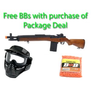 See Airsoft Rifle 1 Electric CYMA CM032A M14 SOCOM Sniper Rifle FPS-425 Airsoft Gun Package Deal (Mask and BBs)