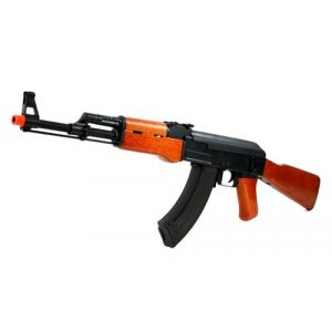 See Airsoft Rifle 1 Electric CYMA CM046 AK47 Assault Rifle FPS-455 Real Wood Stock And Grips, Full Metal Airsoft Gun