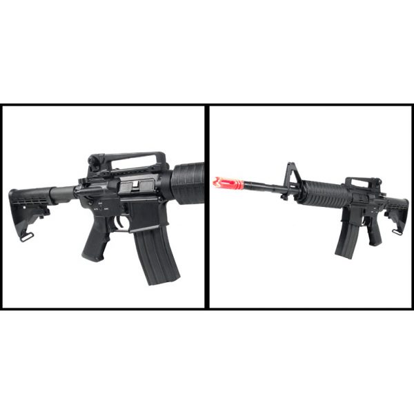 See Airsoft Rifle 2 Electric DBoys M4A1 Assault Rifle FPS-430 Full Metal, Collapsible Stock Airsoft Gun