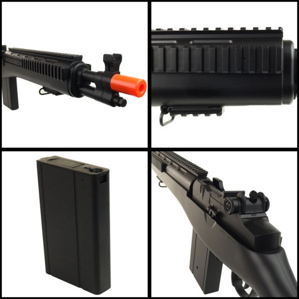 See Airsoft Rifle 2 Electric DE Airsoft M14 RIS AEG FPS-350 Airsoft Rifle