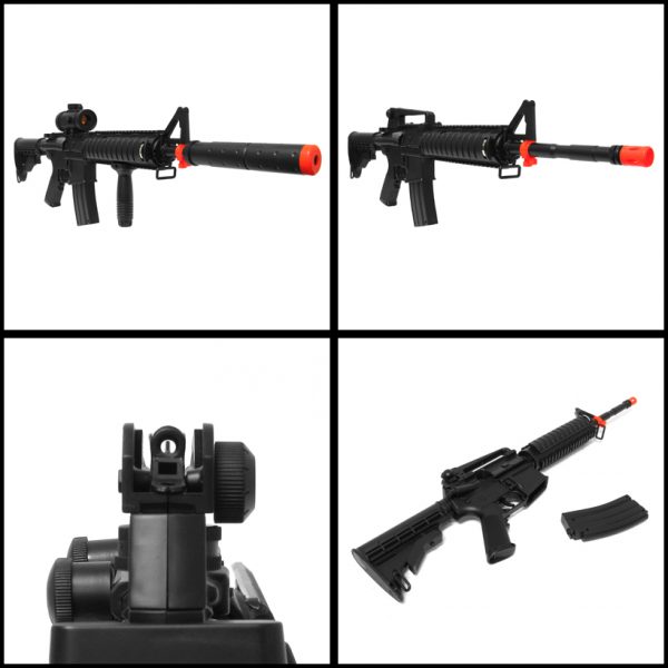 See Airsoft Rifle 2 Electric Double Eagle Silenced M83A1 Tactical M4 Assault Rifle FPS-200 Airsoft Gun