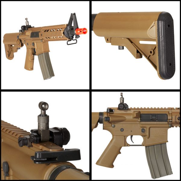 See Airsoft Rifle 2 Electric Elite Force M4 CQB FPS-345 Tan Airsoft Rifle