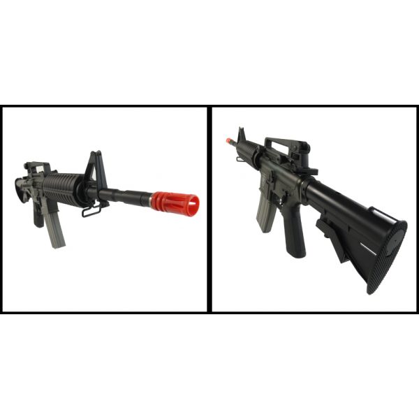 See Airsoft Rifle 2 Electric Elite Force M4A1 Licensed Clear Carbine Rifle FPS-415 Airsoft Gun