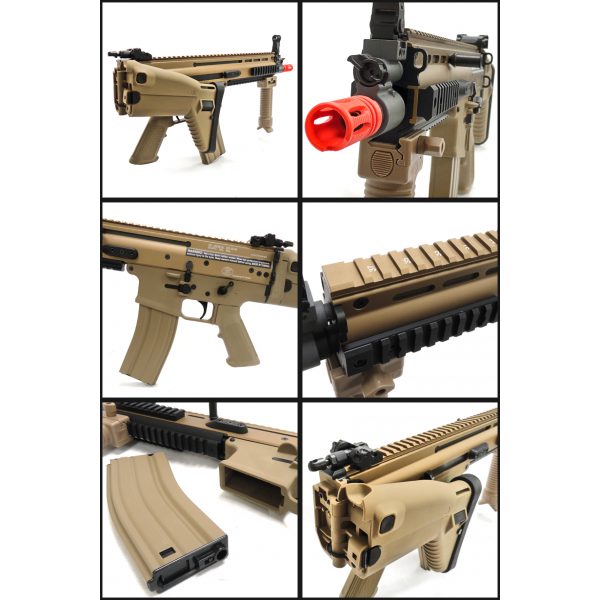 See Airsoft Rifle 2 Electric G&G FN Herstal SCAR-L CQB Tan Rifle FPS-440 Airsoft Gun