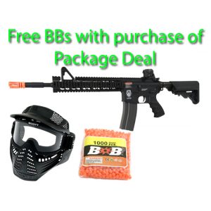 See Airsoft Rifle 1 Electric G&G GR15PXL Raider Rifle FPS-445 Blowback Airsoft Gun Package Deal (Mask and BBs)