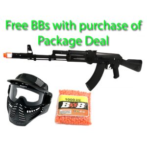 See Airsoft Rifle 1 Electric G&G RK 103 Rifle FPS-440 Airsoft Gun Package Deal (Mask and BBs)