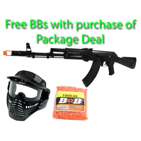 See Airsoft Rifle 1 Electric G&G RK 103 Rifle FPS-440 Airsoft Gun Package Deal (Mask and BBs)
