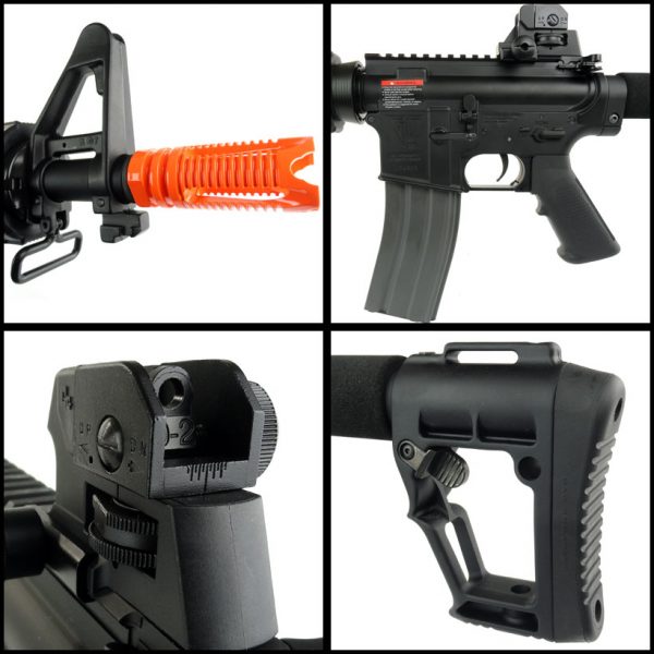 See Airsoft Rifle 2 Electric G&G Top Tech Advanced CQB-H G4 FPS-350 Blowback Airsoft Rifle
