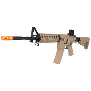 See Airsoft Rifle 1 Electric G&G Top Tech Advanced TR16 Commando R4 FPS-400 Full Metal Blowback Airsoft Rifle Desert Tan