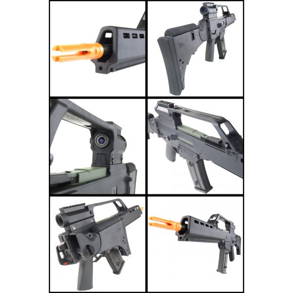 See Airsoft Rifle 2 Electric H&K G36KV Licensed Black Rifle FPS-400 Airsoft Gun