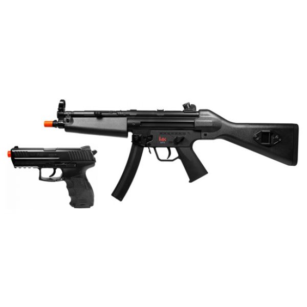 See Airsoft Rifle 1 Electric H&K MP5 Rife FPS-300 And Spring P30 FPS-275 Black Airsoft Guns