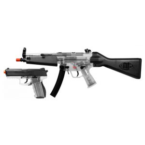 See Airsoft Rifle 1 Electric H&K MP5 Rife FPS-300 And Spring P30 FPS-275 Clear Airsoft Guns