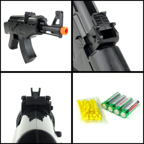 See Airsoft Rifle 2 Electric HFC Mini Full Auto AK-47 Rifle FPS-200 Airsoft Gun