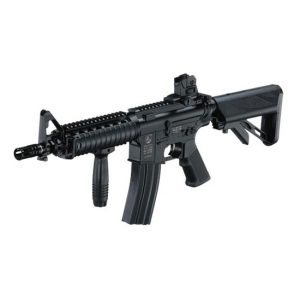 See Airsoft Rifle 1 Electric ICS M4-127 CQBR Rifle FPS-425 Collapsible Stock, RIS, Dual Magazine Airsoft Gun