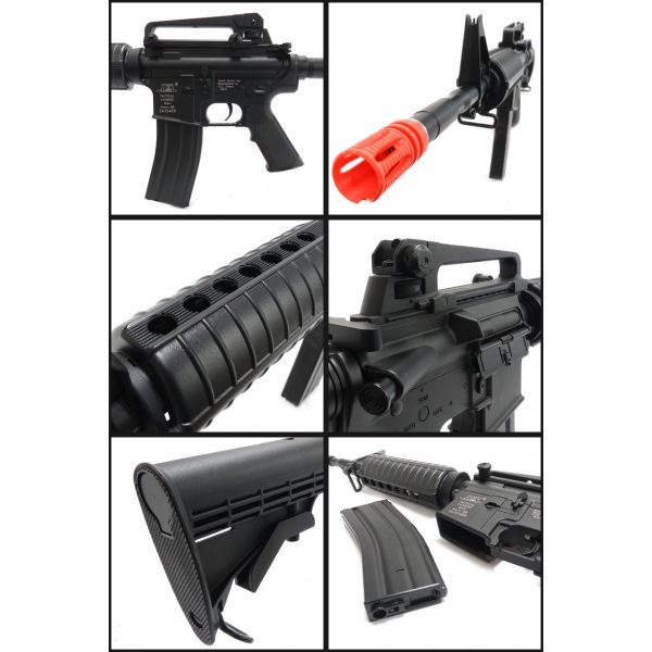 See Airsoft Rifle 2 Electric ICS M4A1 Assault Rifle FPS-415 Full Metal, Collapsible Stock Airsoft Gun