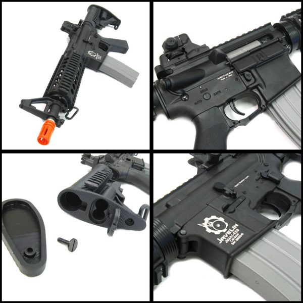 See Airsoft Rifle 2 Electric Javelin Airsoft Works M4A1 Carbine EBB Rifle FPS-460 Electric Blowback, Full Metal, Collapsible Stock Airsoft Gun