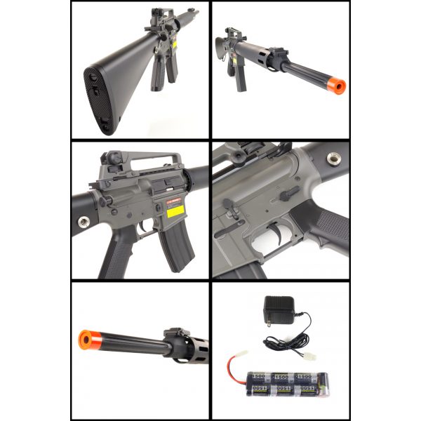 See Airsoft Rifle 2 Electric JG M16 6628 UFC FPS-470 Rifle Airsoft Gun