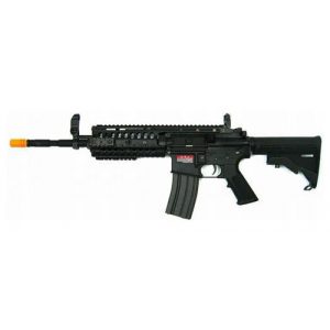 See Airsoft Rifle 1 Electric JG M4A1-6613 Carbine Rifle FPS-480 Full Metal, Collapsible Stock Airsoft Gun