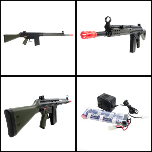 See Airsoft Rifle 2 Electric Jing Gong 100 T3-K3 G3A3 Rifle FPS-450 Airsoft Gun