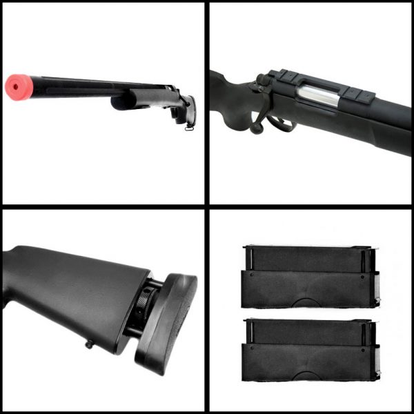 See Airsoft Rifle 2 Spring A&K M24 Bolt Action Sniper Rifle FPS-450 Airsoft Gun