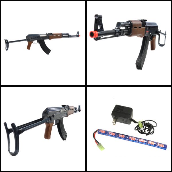 See Airsoft Rifle 2 Electric Jing Gong AK-47-MG FPS-450 Airsoft Gun