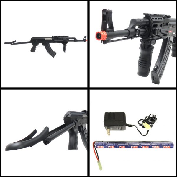 See Airsoft Rifle 2 Electric Jing Gong AK-47S Tactical Rifle FPS-460 Airsoft Gun