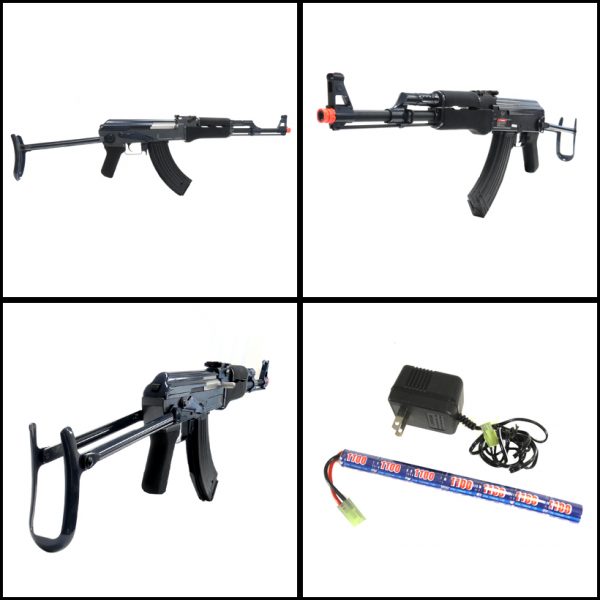See Airsoft Rifle 2 Electric Jing Gong AK-47S-BMG Beta Spetz Rifle FPS-440 Airsoft Gun