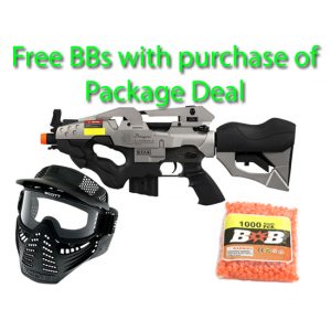 See Airsoft Rifle 1 Electric Jing Gong Dragon AEG Rifle FPS-415 Airsoft Gun Package Deal (Mask and BBs)