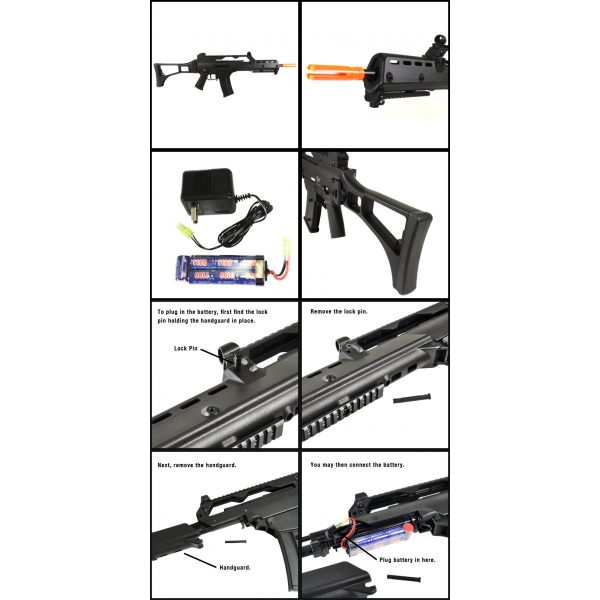 See Airsoft Rifle 2 Electric Jing Gong G36K Rifle FPS-450 Airsoft Gun