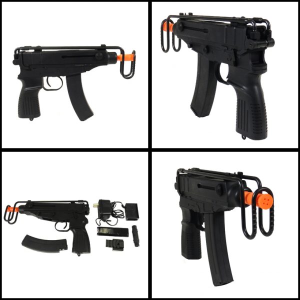 See Airsoft Rifle 2 Electric Jing Gong V-61 Scorpion Machine Gun FPS-370 Airsoft Gun