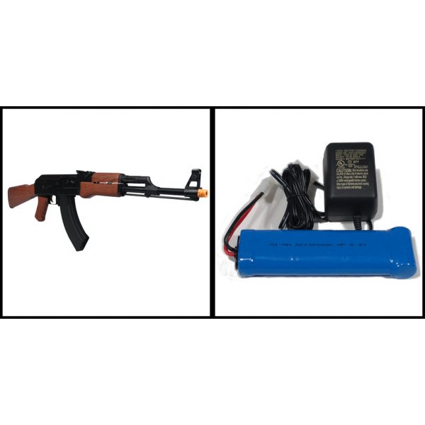 See Airsoft Rifle 2 Electric Kalashnikov AK47 Assault Rifle FPS-445 Airsoft Gun
