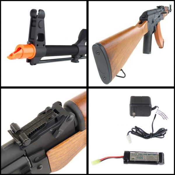 See Airsoft Rifle 2 Electric Kalashnikov AKM Licensed Full Metal FPS-487 Airsoft Rifle