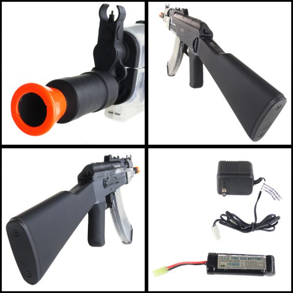 See Airsoft Rifle 2 Electric Kalashnikov Spetsnaz AK-47 Licensed Clear FPS-487 Airsoft Rifle
