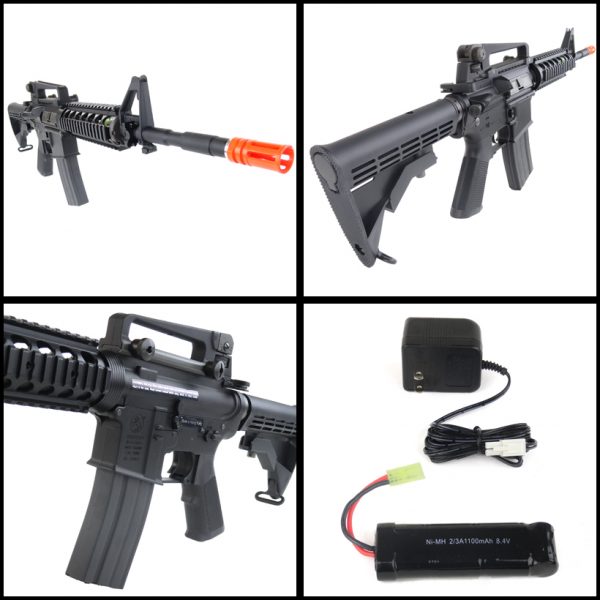 See Airsoft Rifle 2 Electric King Arms Colt M4 Licensed RIS FPS-350 Ultra Grade Airsoft Rifle