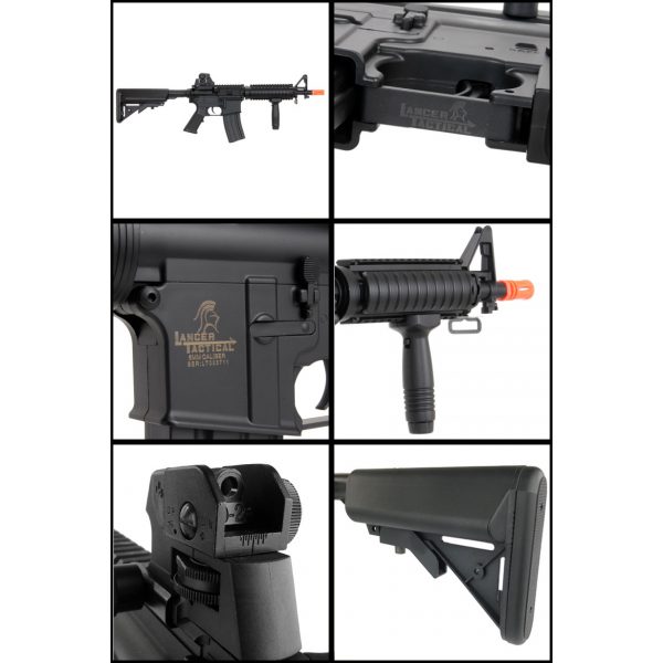 See Airsoft Rifle 2 Electric Lancer Tactical LT-02B M4 CQBR MK18 FPS-400 Airsoft Rifle