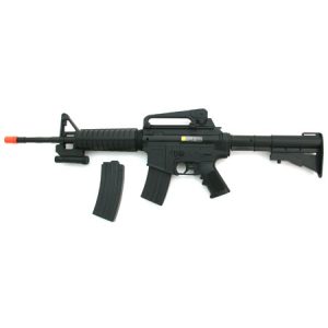 See Airsoft Rifle 1 Electric M4A1 Carbine Rifle FPS-200, Red Dot Laser Sight, Plastic Shells Airsoft Gun