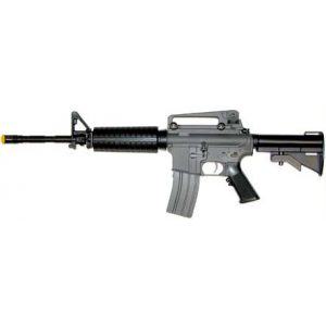 See Airsoft Rifle 1 Electric Mini Maxx AR15 Assault Rifle FPS-170, 3/4 Scale, Collapsible Stock Airsoft Gun