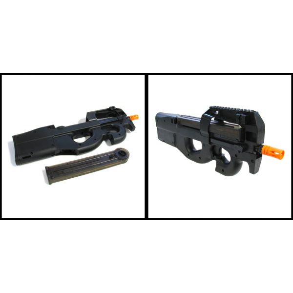 See Airsoft Rifle 2 Electric P90 Submachine Gun FPS-470 Airsoft Gun Package Deal (Mask and BBs)