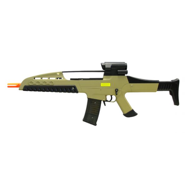 See Airsoft Rifle 1 Electric Predator II Assault Rifle FPS-350 Collapsible Stock Airsoft Gun