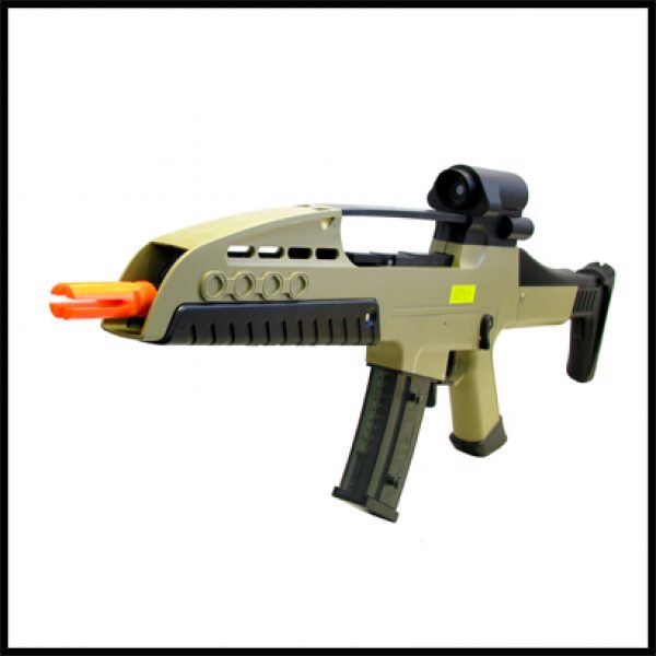 See Airsoft Rifle 2 Electric Predator II Assault Rifle FPS-350 Collapsible Stock Airsoft Gun