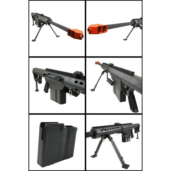 See Airsoft Rifle 2 Electric SOCOM Gear Barrett M82 Rifle FPS-550 Airsoft Gun