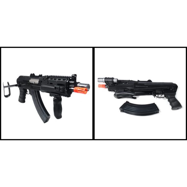 See Airsoft Rifle 2 Electric SRC AK47 Assault Rifle FPS-330 Full Metal, Folding Stock, Flashlight Airsoft Gun